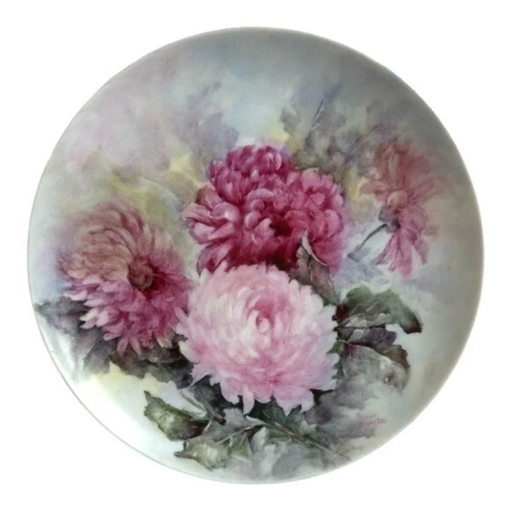 Vintage Paula Barila Floral Print Decorative Plate 7.5